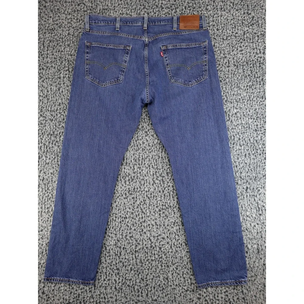 Levi's 502‎ Taper Jeans Mens 38x30 Blue Excellent Premium Waterless Denim 29507